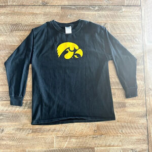 Iowa Hawkeyes Youth Medium Black Long Sleeve Tee